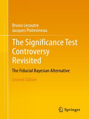 cover image of The Significance Test Controversy Revisited